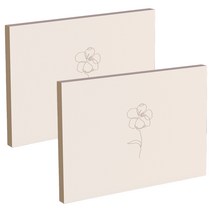 감성 미색 노트, Flower, 2개