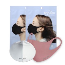 드라이락 데일리 웨어 마스크 핑크 M 중형 2p + 필터 2p, 1세트