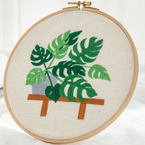 리빙듀오 프랑스 자수 DIY 키트, A-102 20cm, 1세트