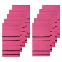 전문가용 사각 목욕타월, 분홍색, 10개