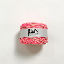 리네아 패브릭 멀티컬러 뜨개실 250g, 1023 형광핑크-베이지, 64m