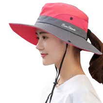 사파리 여성용 등산모자, 진레드