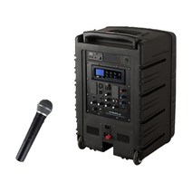 카날스 충전식 블루투스 멀티미디어 이동형 앰프 20cm + 핸드형 마이크 세트, BK-881N