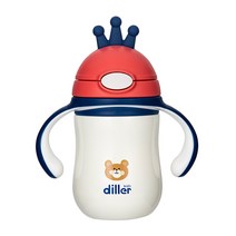캐리보틀 크라운 세이프티 스테인레스 스틸 보온보냉 빨대컵 280ml, 화이트, 1개