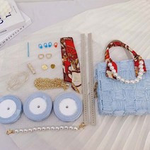 펀스티치 망스티치 가방 만들기 DIY 세트, 1세트, 스카이