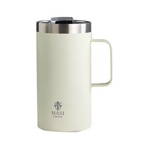 제이테이블 스텐 보온보냉 빅 텀블러, 크림, 600ml