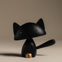 리틀린 인테리어 고양이 장식품, 블랙