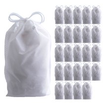부직포 복주머니 더스트백 13 x 19 cm 25p, 화이트, 1개