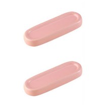 하리코 타원형 길쭉 수저받침, 핑크, 2개