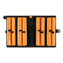 페츨 옥토 아이스 스크류 보관 파우치, 블랙 + 오렌지, 1개