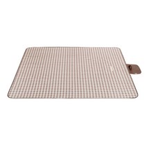 모티나 모던 체크 돗자리, 갈색