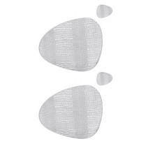 코이프 에그 티코스터 2p + 테이블매트 2p 세트, 실버, 테이블매트(40 x 38 cm)