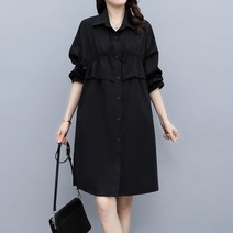 아뗄릭 루즈핏 빅사이즈 셔링 심플 사파리 아우터 00339