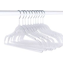 라니핏 아크릴 미끄럼방지 옷걸이 남성용, 실버펄, 10개입