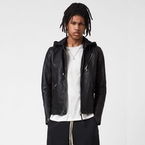 올세인츠 남성용 Leather HARWOOD JACKET