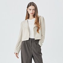 비엔엑스 여성용 원 포인트 버튼 페미닌 자켓 BT3JK006L0