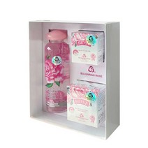 불가리안로즈 내츄럴 로즈워터 330ml + 로즈 Q10 페이스 크림 50ml + 아이크림 15ml 영양 세트, 1세트