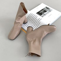 라운디 앵클 삭스부츠 6cm