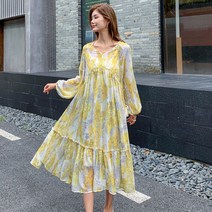 더블유비비 임부복 투피스 롱 루즈 원피스 DII216