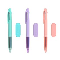 리플린 지워지는 3색펜 0.5mm 3종 세트, 민트, 퍼플, 핑크, 1세트