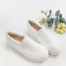 디아 소드나 밴딩 털안감 키높이 퍼 통굽 슬립온 4cm