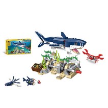 데쿨 비씨토이 상어 3in1 변신 레고호환블록 31009