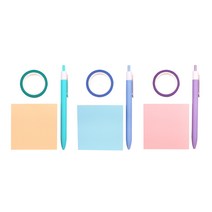 리플린 WP 유성펜 3종 세트 0.5mm, 민트. 블루, 퍼플, 1세트
