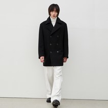 이지오 남성용 오버핏 울 더블 피코트 ED7HC001
