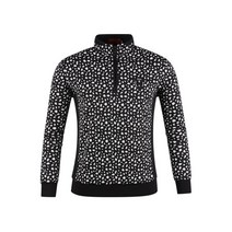 럭스골프 남성용 유니크 반집업 골프셔츠 YG1A424