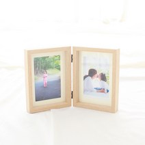 우드 프레임 더블 액자, 네츄럴원목