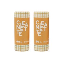 클리네트 따꼬 빨아쓰는 롤행주 오렌지 스몰, 2개, 35매입