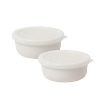 쓰임 마리벨 밀폐찬통 크림화이트 중, 2개, 단품