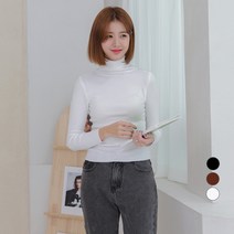 메종드디자인 여성용 니트 골지 폴라