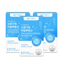 한미생활건강 수분가득 히알루론산, 3개, 60정