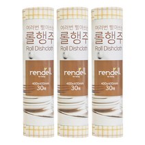 리앤델 일회용 빨아쓰는 롤행주 대형, 30매입, 3개