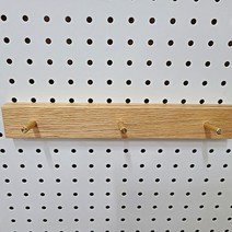 쉼목공방 우드 고리 거치대 3단, 오크, 1개