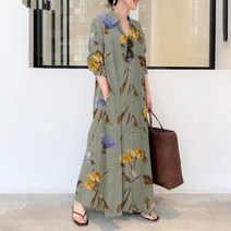 민성컴퍼니 심플 맥시 롱 수유 임산부 원피스