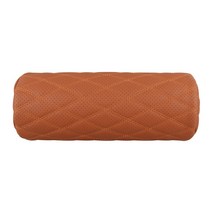 지엠지모터스 차량용 타공가죽 메모리폼 순정 목쿠션, 브라운, 1개