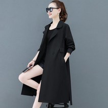 겟잇블루 여성용 패션 캐주얼 롱 루즈 임부복 트렌치 코트