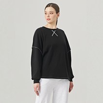 탱커스 여성용 라운드넥 스티치 포인트 데일리 맨투맨 TT4TS092L0