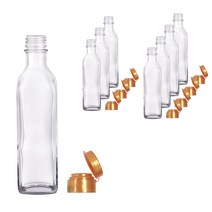 미르코리아 투명사각병 원터치고무캡 FN300S, 8개, 300ml