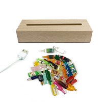 더깔끔 DIY USB 무드등 키트 사각형 + 미니어처 소품 30p, 노랑 + 화이트(USB 무드등), 랜덤발송(미니어처)