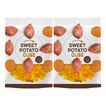 브리더랩 강아지 스위트 포테이토 큐브 300g, 2개, 고구마