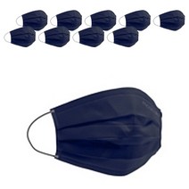 마스크랩 덴탈형 패션마스크 성인용, 무드 네이비, 1개, 10개입