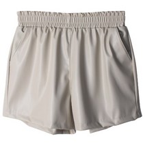 여성용 포켓 레더 숏팬츠 PT9588K23