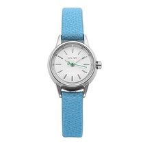 클로이 여성용 Monaco Blue 쿼츠 가죽시계 22mm