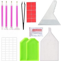 포원밀리언 보석십자수 펜 종합 도구 세트, 혼합색상, 1세트