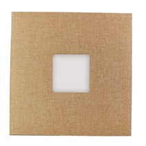페이토 가족 사진 추억 린넨 표지 앨범 28 x 28 cm, 브라운, 20매