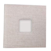 페이토 가족 사진 추억 린넨 표지 앨범 28 x 28 cm, 베이지, 20매