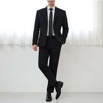 팀스핏 남성용 빅사이즈 캐주얼 정장 자켓 + 바지 세트